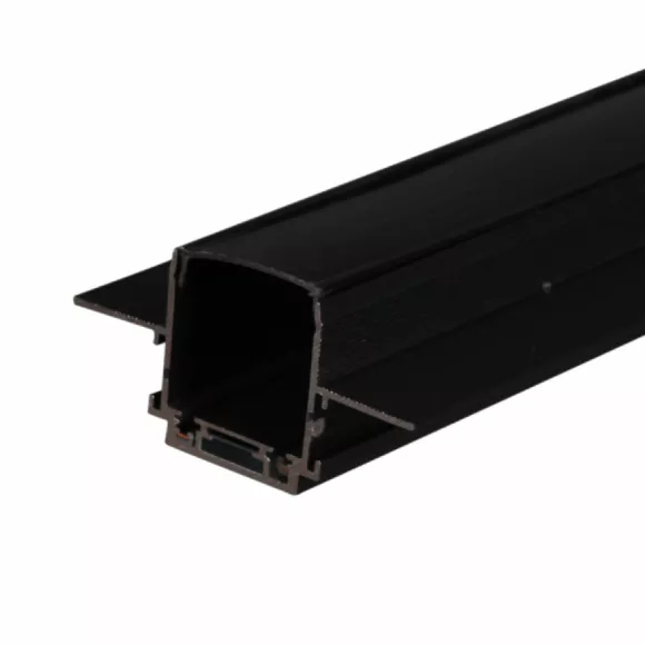 Шинопровод Reluce RL 06200 track rail 2000mm BK, Черный, Металл, Италия, вид сбоку Шинопровод Reluce RL 06200 track rail 2000mm BK, Черный, Металл, Италия, вид сбоку