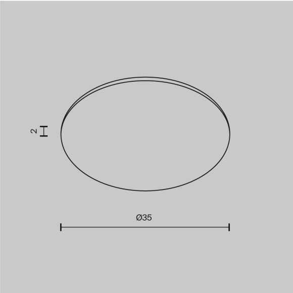 Стекло для пылевлагозащиты Maytoni Dip Glass001-D35