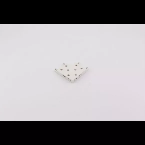 Коннектор питания угол плоский Aployt Magnetic track 48 APL.0181.10.04, вид сверху