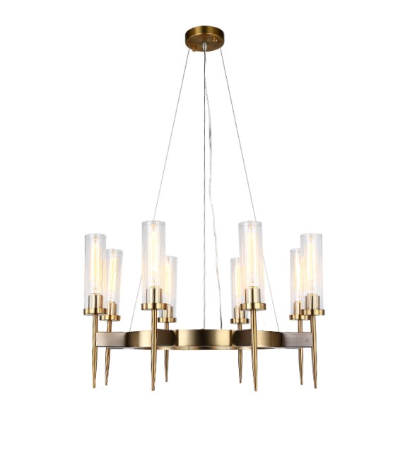 Подвесная люстра Delight Collection Alouette KM0936P-8 brass