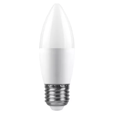 Лампа светодиодная Saffit SBC3720 свеча матовая E27 20W 230V 4000K 55270