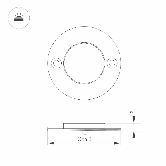 Архитектурный светильник Arlight ART-DECK-LAMP-R56-3W Day4000 (SL, 120 deg, 24V) 045343 Архитектурный светильник Arlight ART-DECK-LAMP-R56-3W Day4000 (SL, 120 deg, 24V) 045343