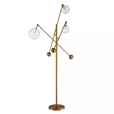 Торшер DeLight Collection Globe Mobile KG0965F-3 brass