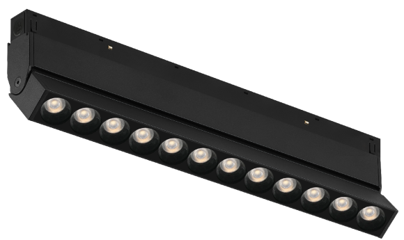 Трековый магнитный светильник iLedex Vision 4822-003-L236-12W-38DG-3000K-BK