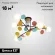 Потолочная люстра ImperiumLoft Matisse 194950-23, Черный, Белый, Металл