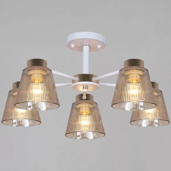 Люстра на штанге Reluce 20560-0.3-05 WH+FG Люстра на штанге Reluce 20560-0.3-05 WH+FG