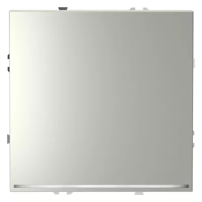 Проходной переключатель одноклавишный с подсветкой Voltum S70 VLS010405 (сталь)