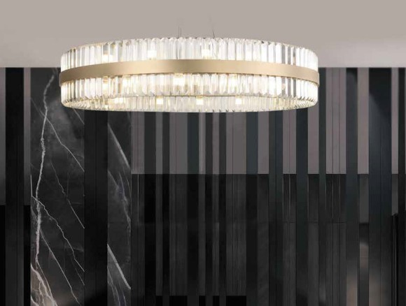 Подвесная люстра Newport Kelly 10241/80 brass М0067228