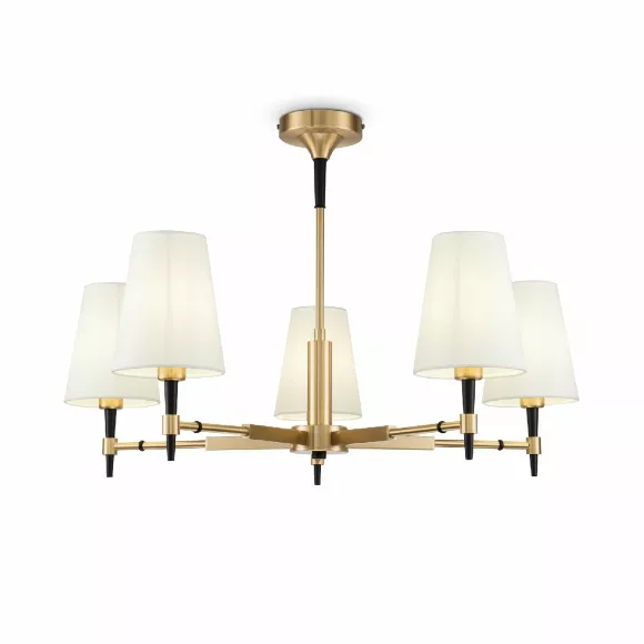 Подвесная люстра Maytoni Zaragoza H001CL-05BS, Модерн, Белый Подвесная люстра Maytoni Zaragoza H001CL-05BS, Модерн, Белый