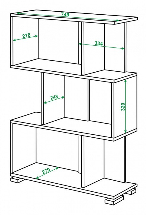 Стеллаж Домино СЛ-5-3 MER_SL-5-3_KV