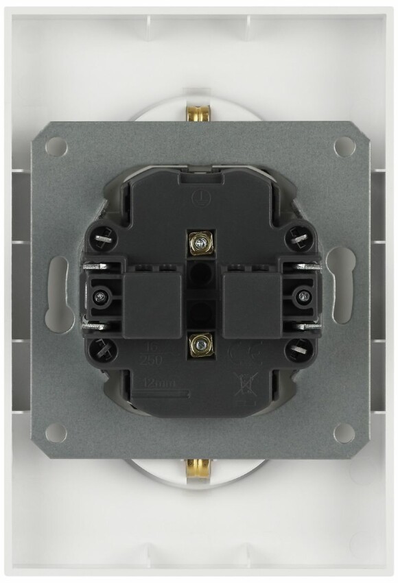 Розетка ЭРА Arktik 16-2107-01 без заземления двойная 2X2P 16А-250В белый Б0071681