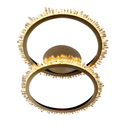 Потолочная светодиодная люстра Delight Collection Quartz Halo MX20020154-2A satin gold