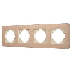 Рамка на 4 поста алюминиевая Arlight FRM-AKIRY-AL-4-GD 049733