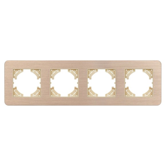 Рамка на 4 поста алюминиевая Arlight FRM-AKIRY-AL-4-GD 049733