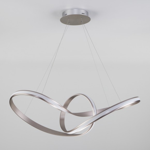 Подвесной светодиодный светильник Eurosvet Kink 90174/1 сатин-никель