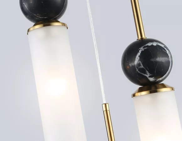 Подвесной светильник Ambrella Light High Light Ceramo Modern LH53262, Латунь, Белый, Металл, крупный план
