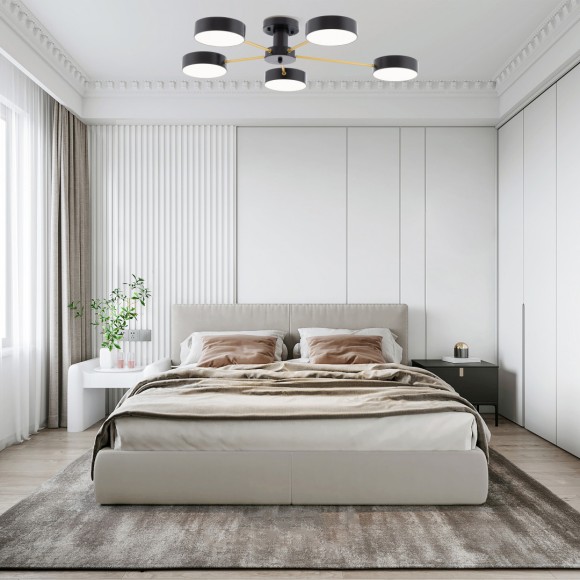 Потолочная светодиодная люстра Arte Milano FERRARA 252006/5 Bk/Bk