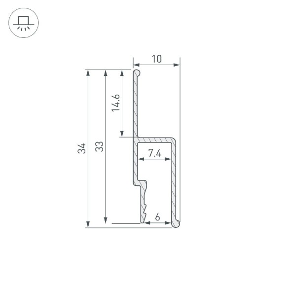 Профиль Arlight STRETCH-WALL-TECH-2000 056254