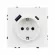 Розетка зк со шторками с USB тип А+С софт-тач белый кварц Arlight SCT-MUAC-SFPL-WH (250V, 16A) 054284(1)