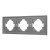 Рамка пластиковая на 3 поста Arlight FRM-TENDO-PL-3-GR 053845