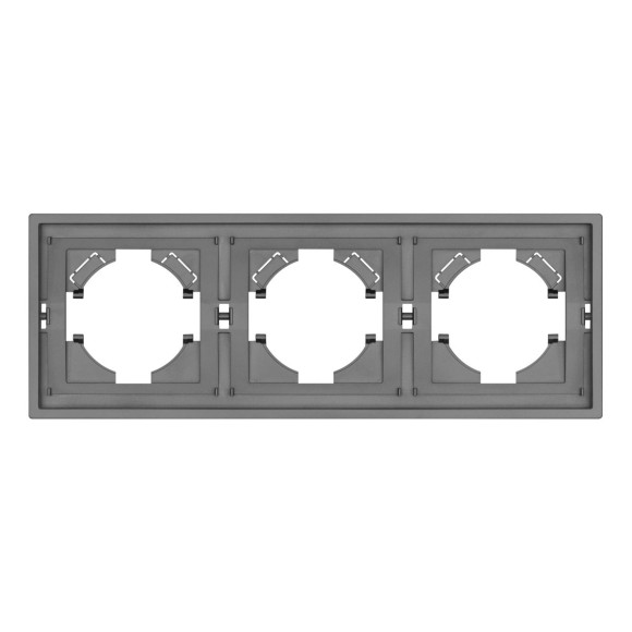 Рамка пластиковая на 3 поста Arlight FRM-TENDO-PL-3-GR 053845