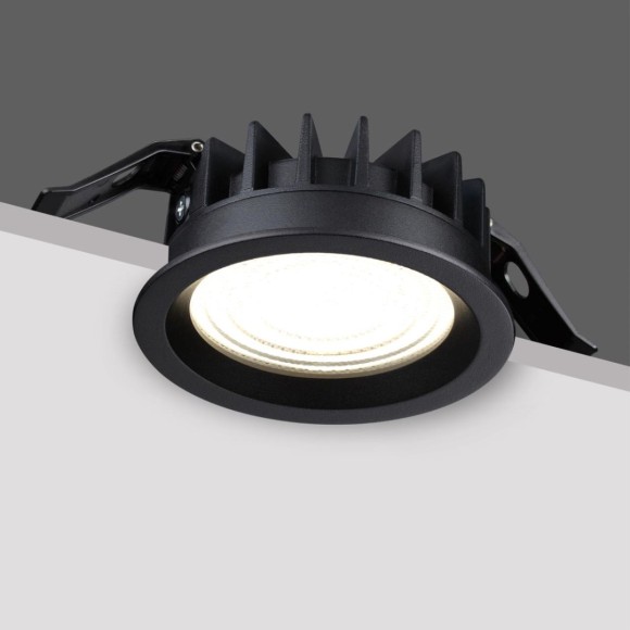 Встраиваемый светильник с переключателем цветовой температуры и угла рассеивания Novotech Wir Fluo 359845