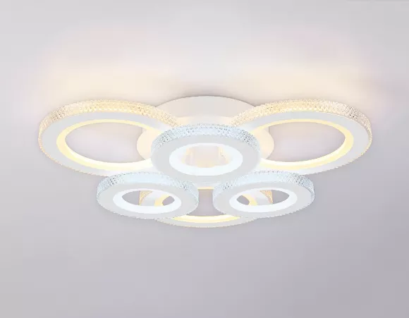 Потолочная люстра Ambrella Light Acrylica Original FA8872, Белый, Прозрачный, От теплого до холодного Потолочная люстра Ambrella Light Acrylica Original FA8872, Белый, Прозрачный, От теплого до холодного