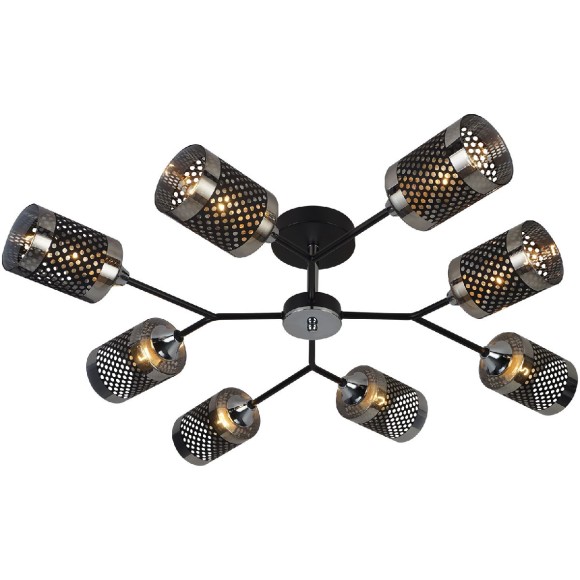 Люстра на штанге Reluce 01405-3.3-08B BK+CR