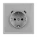 Механизм розетки с USB зарядкой Arlight SCT-NOBE-MUCC-SFPL-IS (230V, 16A) 061817, Никель, Пластик, Россия, вид сверху