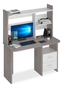 Стол компьютерный Домино Lite СКЛ-Прям120Р+НКЛ-120 MER_SKL-Pryam120R_NKL-120_NBE