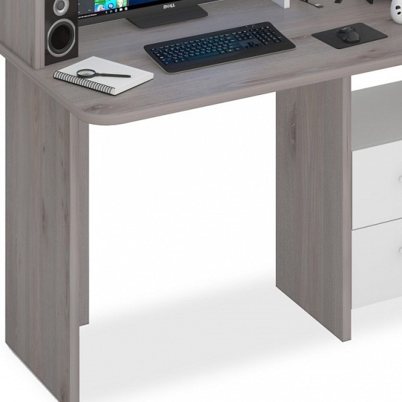 Стол компьютерный Домино Lite СКЛ-Прям120Р+НКЛ-120 MER_SKL-Pryam120R_NKL-120_NBE