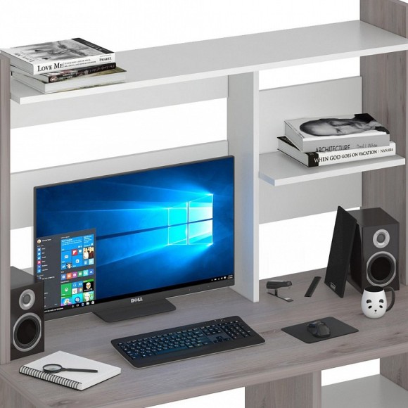 Стол компьютерный Домино Lite СКЛ-Прям120Р+НКЛ-120 MER_SKL-Pryam120R_NKL-120_NBE