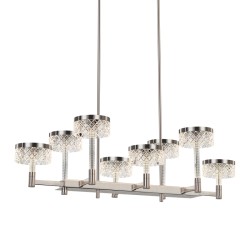 Подвесная светодиодная люстра Delight Collection MD21020075 MD21020075-8B satin nickel