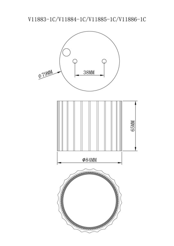 Точечный светильник Moderli Cora V11883-1C