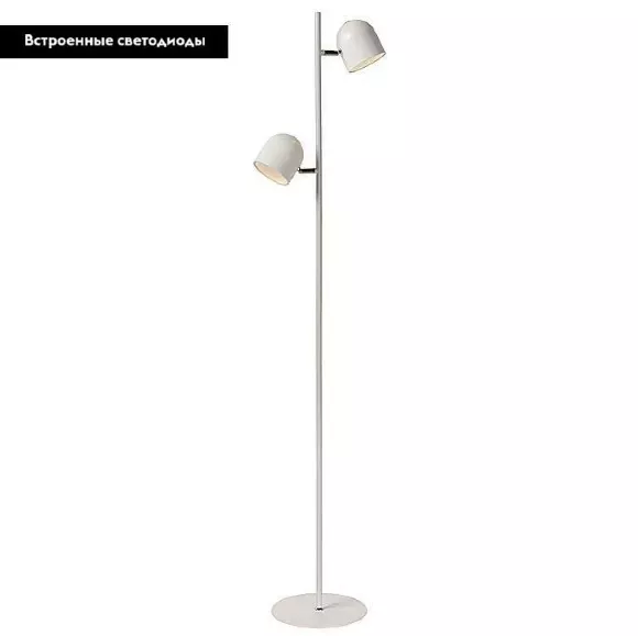Торшер Lucide Skanska 03703/10/31, Белый, Теплый белый, Металл