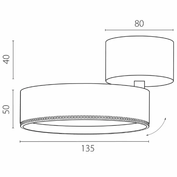Накладной светильник Alta Pro Lightstar A5737SO Накладной светильник Alta Pro Lightstar A5737SO