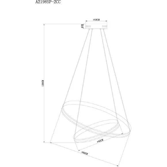 Подвесной светильник Arte Lamp Meridiana A2198SP-2CC, 3000, 6000 Подвесной светильник Arte Lamp Meridiana A2198SP-2CC, 3000, 6000