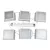 Встраиваемый светильник Uniel ULP-0808 42W/4000К IP40 GRILYATO WHITE KIT06 UL-00011060