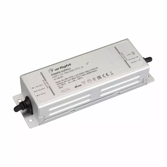 Блок питания Arlight ARPJ-LG-2861050-PFC-B (200W, 143-286V, 0.5-1.05A) (IP67 Металл) 055272 Блок питания Arlight ARPJ-LG-2861050-PFC-B (200W, 143-286V, 0.5-1.05A) (IP67 Металл) 055272