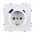 Розетка штепсельная SCHUKO 16A/250 В с USB A+C 20W, белый матовый Kollinger Eclipse EC-016WH