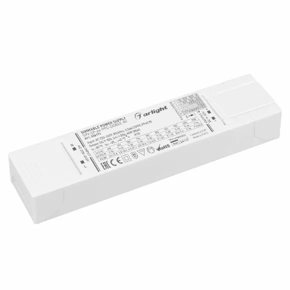 Блок питания Arlight SPV-SP-46-PFC-ZIGBEE-RF (46W, 9-53V, 0.6-1.05A, 2.4GHz) 046173 Блок питания Arlight SPV-SP-46-PFC-ZIGBEE-RF (46W, 9-53V, 0.6-1.05A, 2.4GHz) 046173