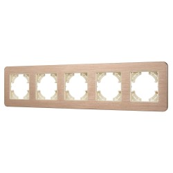 Рамка на 5 постов алюминиевая Arlight FRM-AKIRY-AL-5-GD 049736