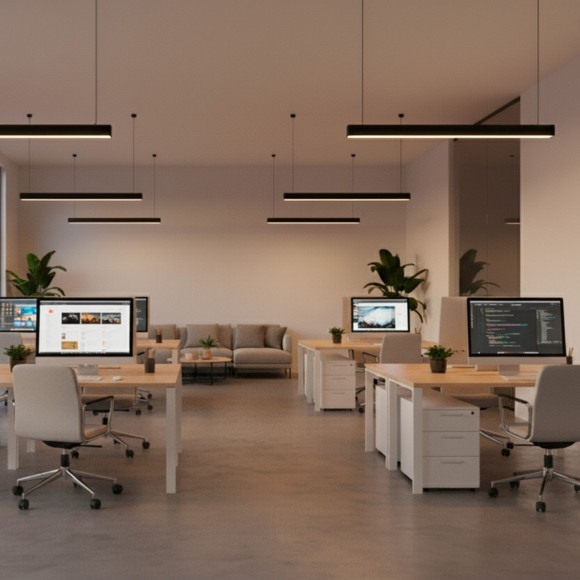 Линейный подвесной светильник Uniel UL-00013176 ULO-K10D 60W/5000K/L120/H IP40 BLACK