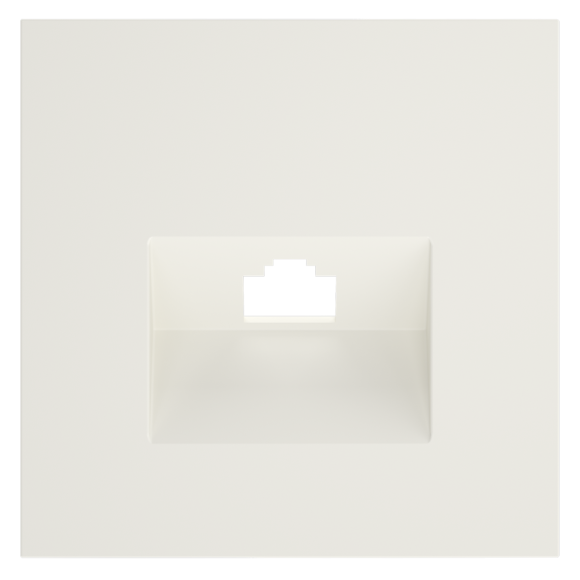 Накладка для розетки компьютерной RJ45 кат.6 Voltum S70 (хлопок) VLS001313