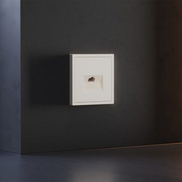 Накладка для розетки компьютерной RJ45 кат.6 Voltum S70 (хлопок) VLS001313