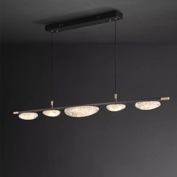 Подвесная светодиодная люстра Delight Collection MT9125 MT9125-5HL pearl black