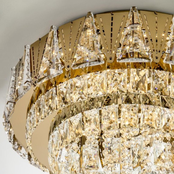 Потолочная светодиодная люстра LED4U L9437-500 GD с УД