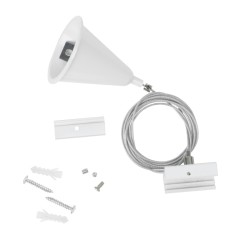 Набор для подвесного монтажа шинопроводов Uniel UFB-H41 WHITE 1 POLYBAG UL-00010400