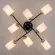 Потолочная люстра Citilux Генри CL130285, Черный, Белый, Металл, вид сверху