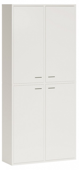 Шкаф книжный Домино СУ(ш2в2)+4ФГ MER_SUsh2v2-4FG-BE-belyj